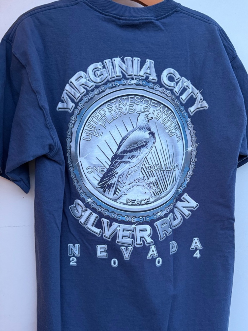 Vintage Virginia City Nevada Silver Run Tee 2004 | Graphic Back Print | Size L